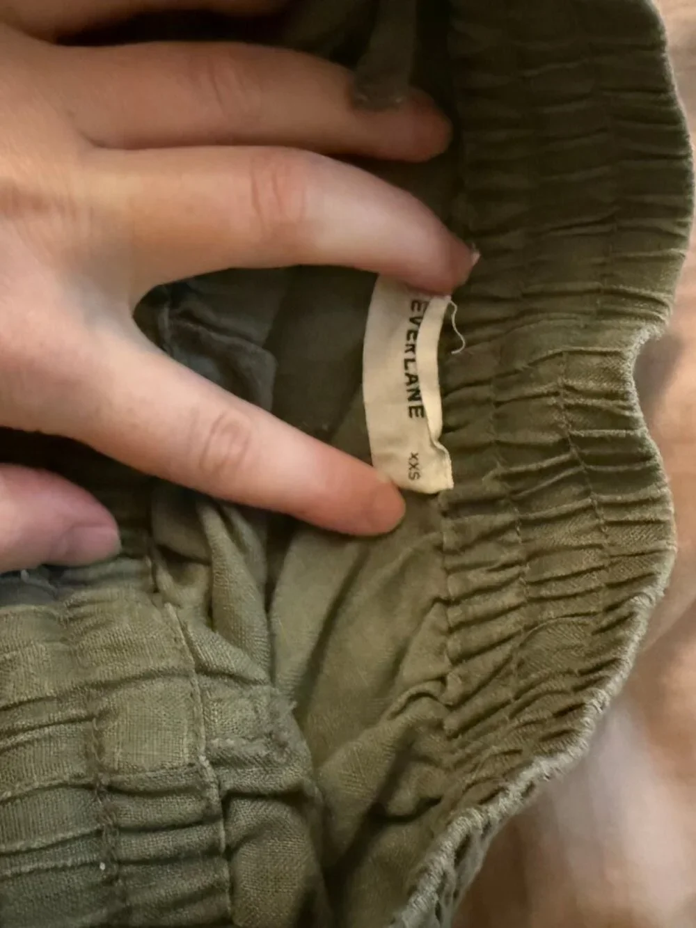Everlane, The Cargo Curve Pant in Linen